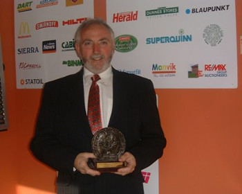 Martin with his award in 2001!